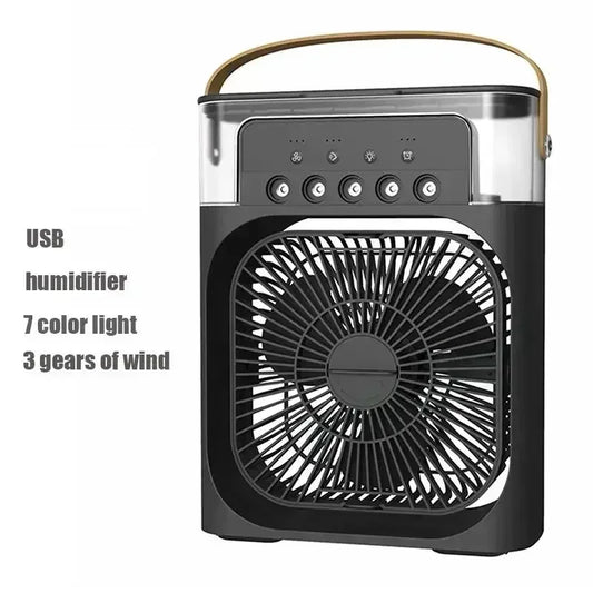 Versatile 3-in-1 Portable Air Cooler with LED Night Light & Humidifier - Perfect for Home & Office
